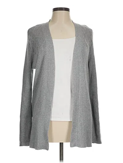 Pre-owned Karl Lagerfeld Cardigan Sweater In Gray
