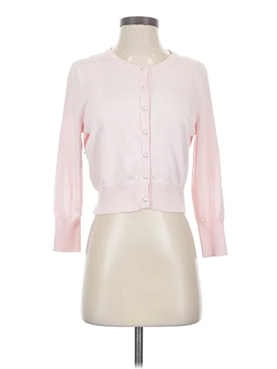 Pre-owned Karl Lagerfeld Cardigan Sweater In Pink