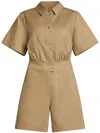 Karl Lagerfeld Cargo Jumpsuit In Neutrals