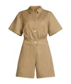 Karl Lagerfeld Cargo Jumpsuit In Nude