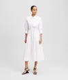 Karl Lagerfeld Cargo Shirt Dress In White