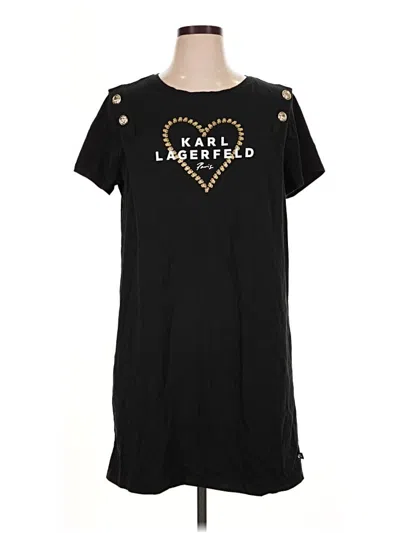 Pre-owned Karl Lagerfeld Casual Dress In Black