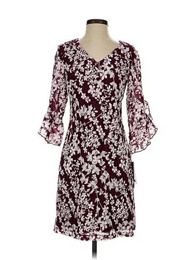 Pre-owned Karl Lagerfeld Casual Dress In Burgundy