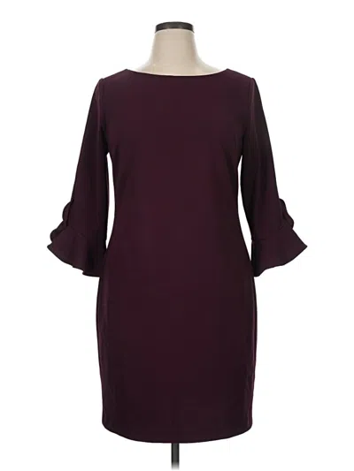 Pre-owned Karl Lagerfeld Casual Dress In Burgundy