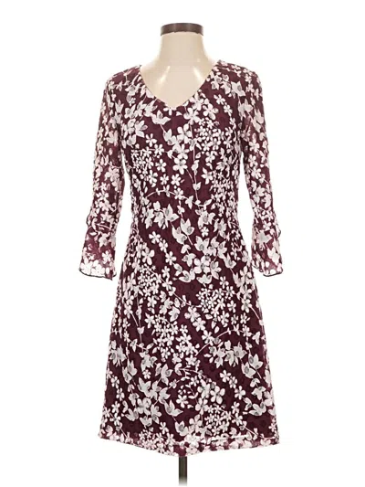 Pre-owned Karl Lagerfeld Casual Dress In Burgundy