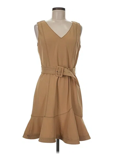 Pre-owned Karl Lagerfeld Casual Dress In Tan