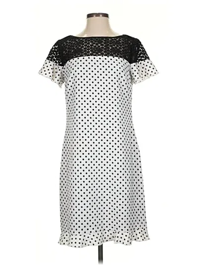 Pre-owned Karl Lagerfeld Casual Dress In White