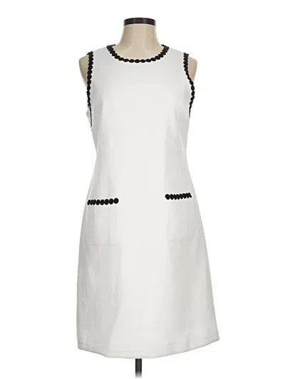 Pre-owned Karl Lagerfeld Casual Dress In White