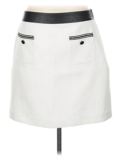 Pre-owned Karl Lagerfeld Casual Skirt In White