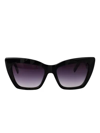 Karl Lagerfeld Cat Eye Sunglasses Kl6158 S 1 In Black