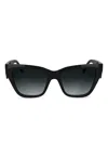 Karl Lagerfeld Cat Eye Sunglasses In Black