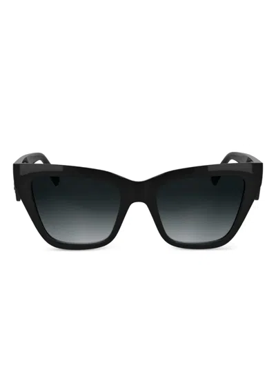 Karl Lagerfeld Cat Eye Sunglasses In Black