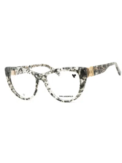 Karl Lagerfeld Cat Eye Women's Eyeglasses - Kl6133 Mini Style In Gray