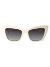 Karl Lagerfeld Cat Eye Sunglasses Kl6158 S 105 In White