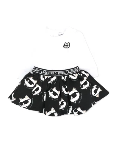 Karl Lagerfeld Cat-motif Dress In White