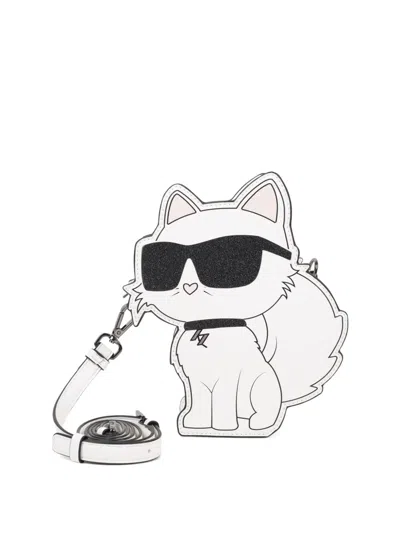 Karl Lagerfeld Kids' Cat Shaped Girls Bag In White