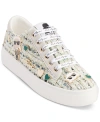 Karl Lagerfeld Cate Pins Lace Up Sneakers In Multi,white