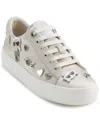 Karl Lagerfeld Paris Cate Pins Platform Sneaker In Soft White