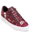 Karl Lagerfeld Cate Pins Sneaker In Burgundy