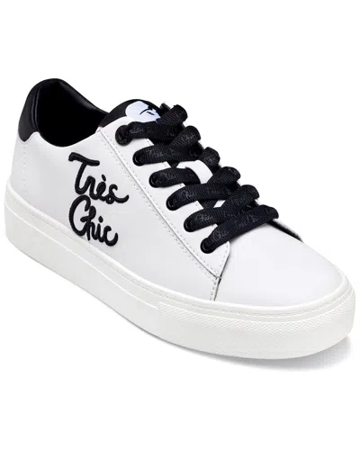 Karl Lagerfeld Cate Sayings Leather Sneaker