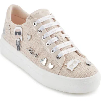 Karl Lagerfeld Cate Sneaker In Beige
