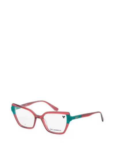 Karl Lagerfeld Cat-eye Frame Glasses In Multi