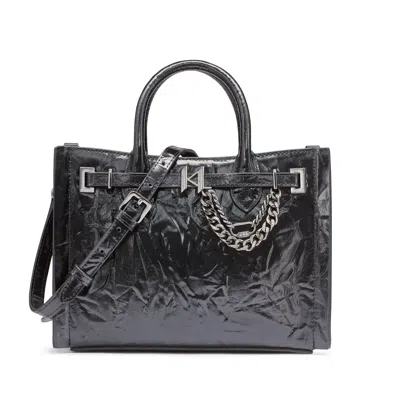 Karl Lagerfeld Cerise Leather Crossbody