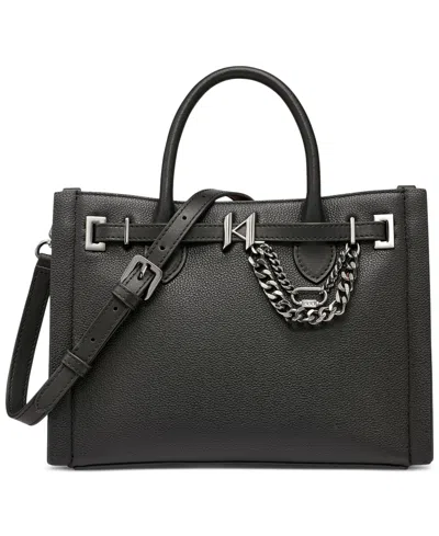 Karl Lagerfeld Cerise Leather Crossbody Bag