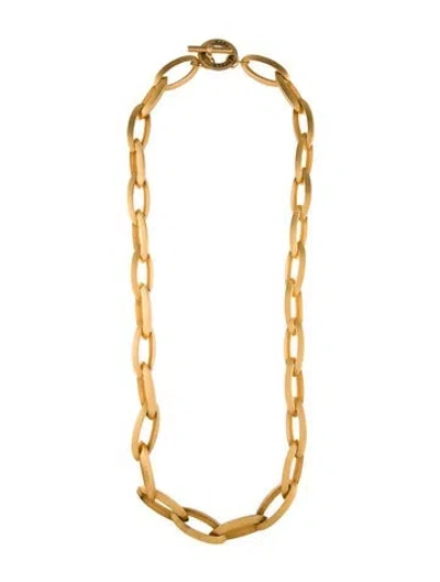 Pre-owned Karl Lagerfeld Chain Necklace, 36" In Multi