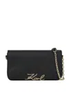 Karl Lagerfeld Chain-strap Mini Bag In Black