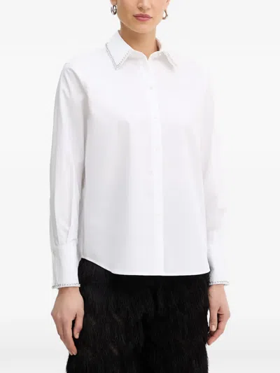 Karl Lagerfeld Chain-trim Shirt In White