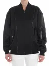 Karl Lagerfeld Black Oversize Bomber In Black