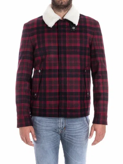 Karl Lagerfeld Wool Jacket In Rojo