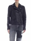 Karl Lagerfeld Karl Legend Leather Biker In Black In Negro