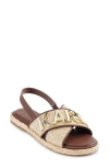 Karl Lagerfeld Charla Slingback Sandal In Natural