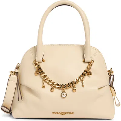 Karl Lagerfeld Charlaine Leather Satchel In Brown