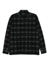 Karl Lagerfeld Checked-pattern Shirt In Black