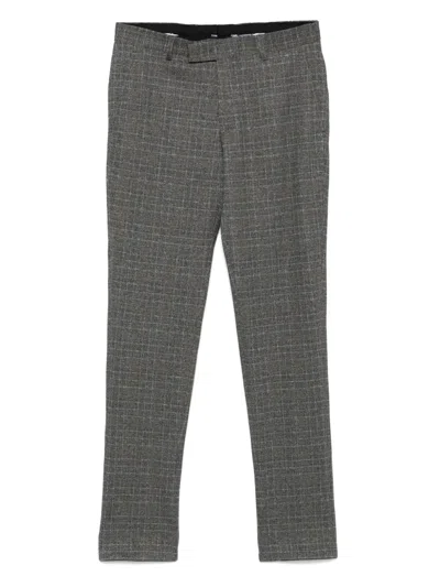 Karl Lagerfeld Checked Trousers In Gray