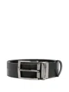 Karl Lagerfeld Check-patterned Belt In Black