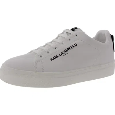 Karl Lagerfeld Chella Womens Lace-up Leather Casual And Fashion Sneakers