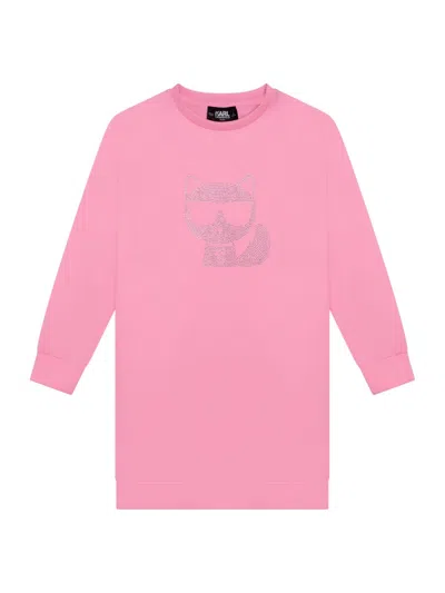 Karl Lagerfeld Chic Teen Mini Dress In Pink