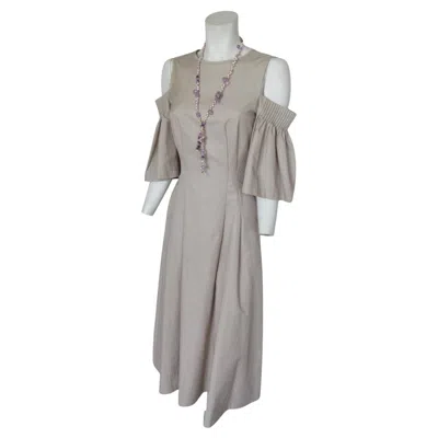 Pre-owned Karl Lagerfeld Chick Summer Dress Small In Gray