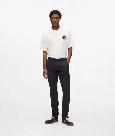 Karl Lagerfeld Chino Pants In Black