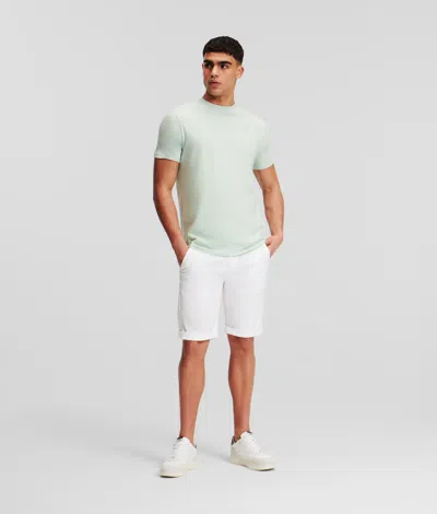 Karl Lagerfeld Chino Shorts In White
