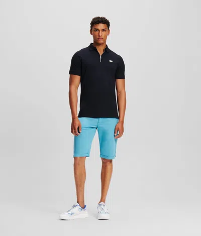 Karl Lagerfeld Chino Shorts In Blue
