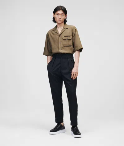 Karl Lagerfeld Chino Trousers In Black