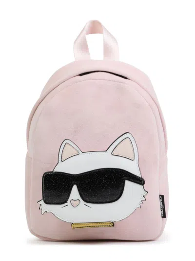 Karl Lagerfeld Babies' Choupette Backpack In Pink