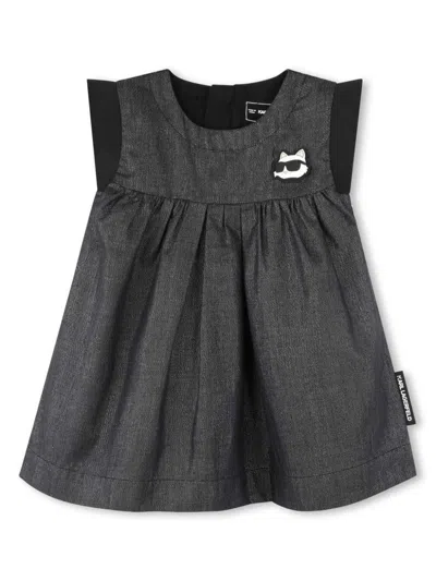 Karl Lagerfeld Babies' Choupette Dress In 黑色