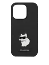 Karl Lagerfeld Choupette Iphone 16 Pro Case In Black