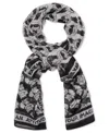 Karl Lagerfeld Choupette Karl Square Wrap In Black